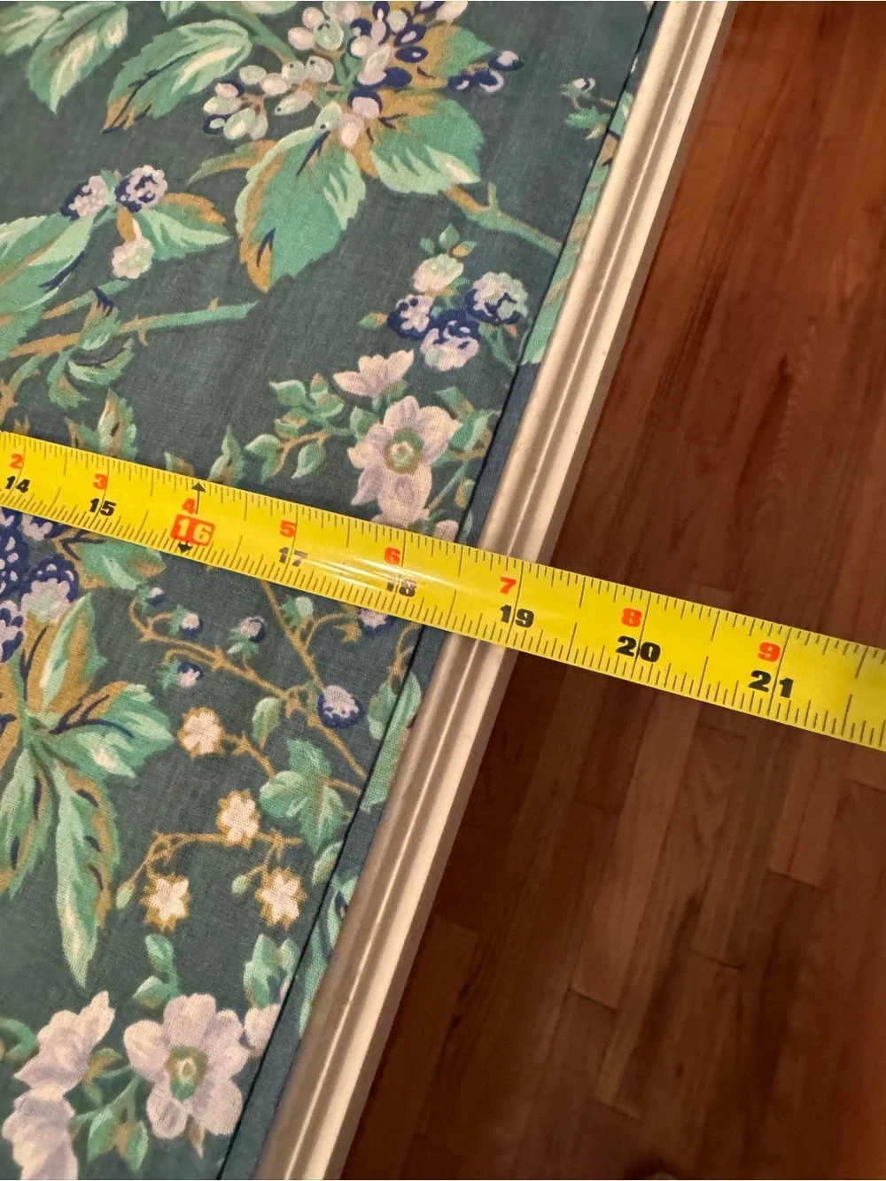 Vintage Laura Ashley Bramble green Floral Valances - Set of 3 (As-Is back flaw)